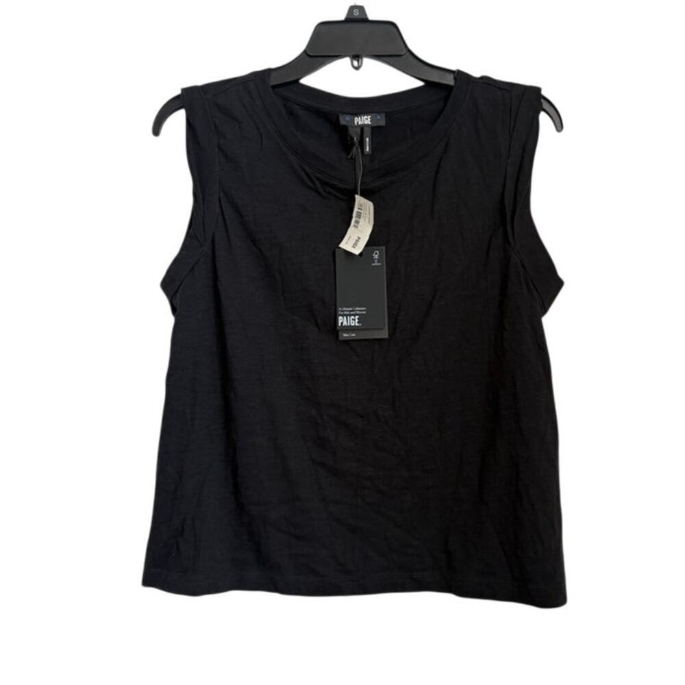 NWT Womens PAIGE Odessa Tank Black Size Large